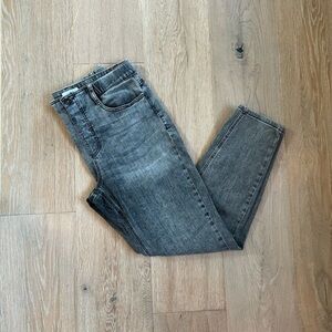Tribal Jeans Audrey Mid-Rise Icon Fit Ankle Jean Faded Grey Womens Size 10